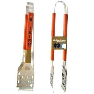 Notre Dame Fighting Irish BBQ Tongs Grill A-Tongs 18'' Stainless Laser Cut Logo